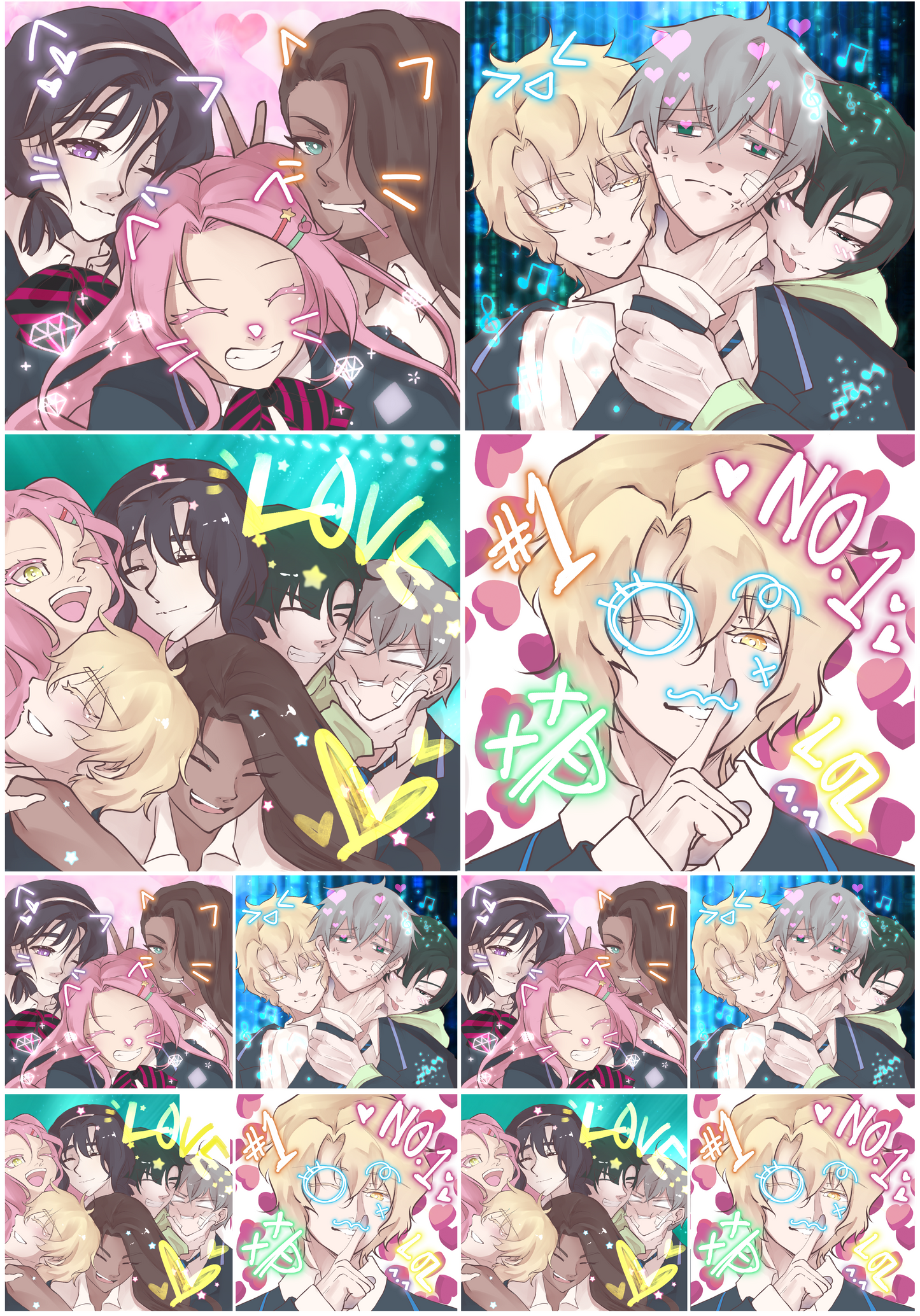 Purikura Alien Stage Sticker Sheet