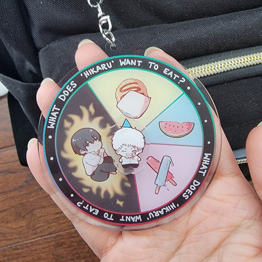 Spinning acrylic keychain inspired by The Summer Hikaru Diead