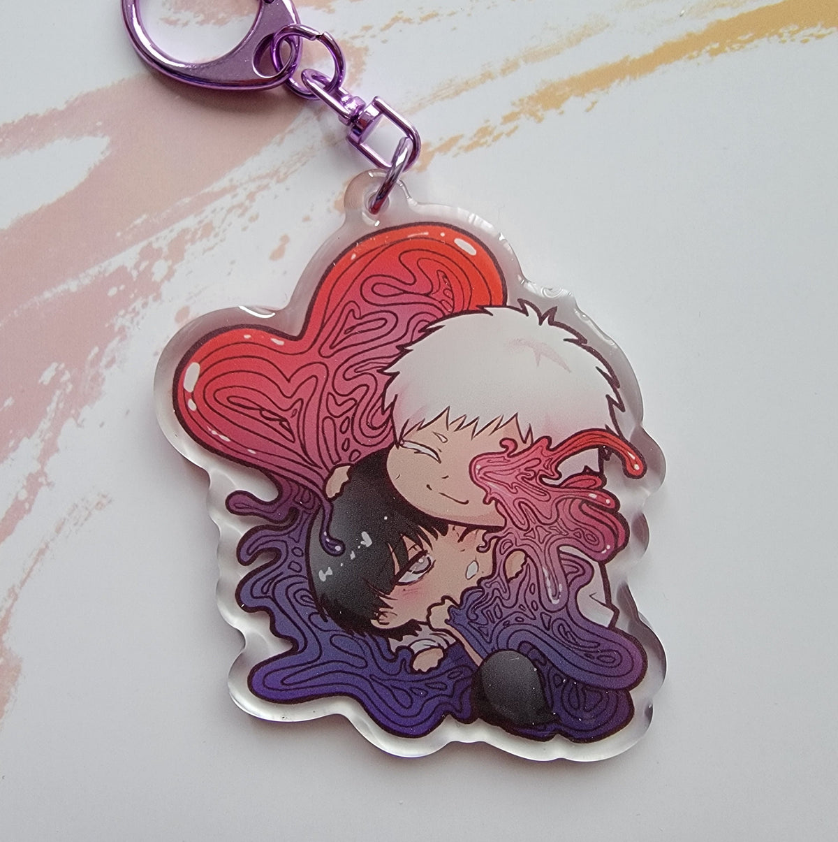 YoshiKaru Heart Keychain
