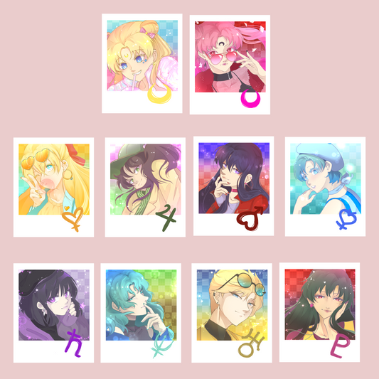 Sailor Scouts Polaroid Print Set