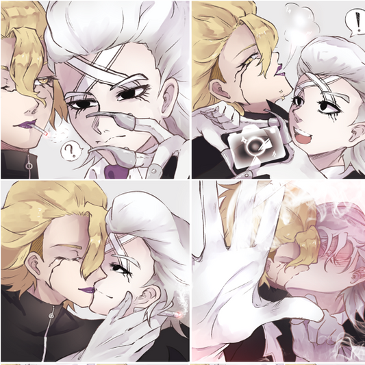 Photo Booth-Style StanXeno Sticker Sheet