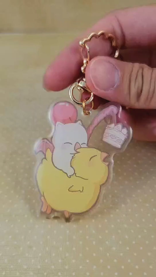 Cake Chocobo Keychain