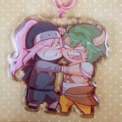 MatchaBlossom Keychain