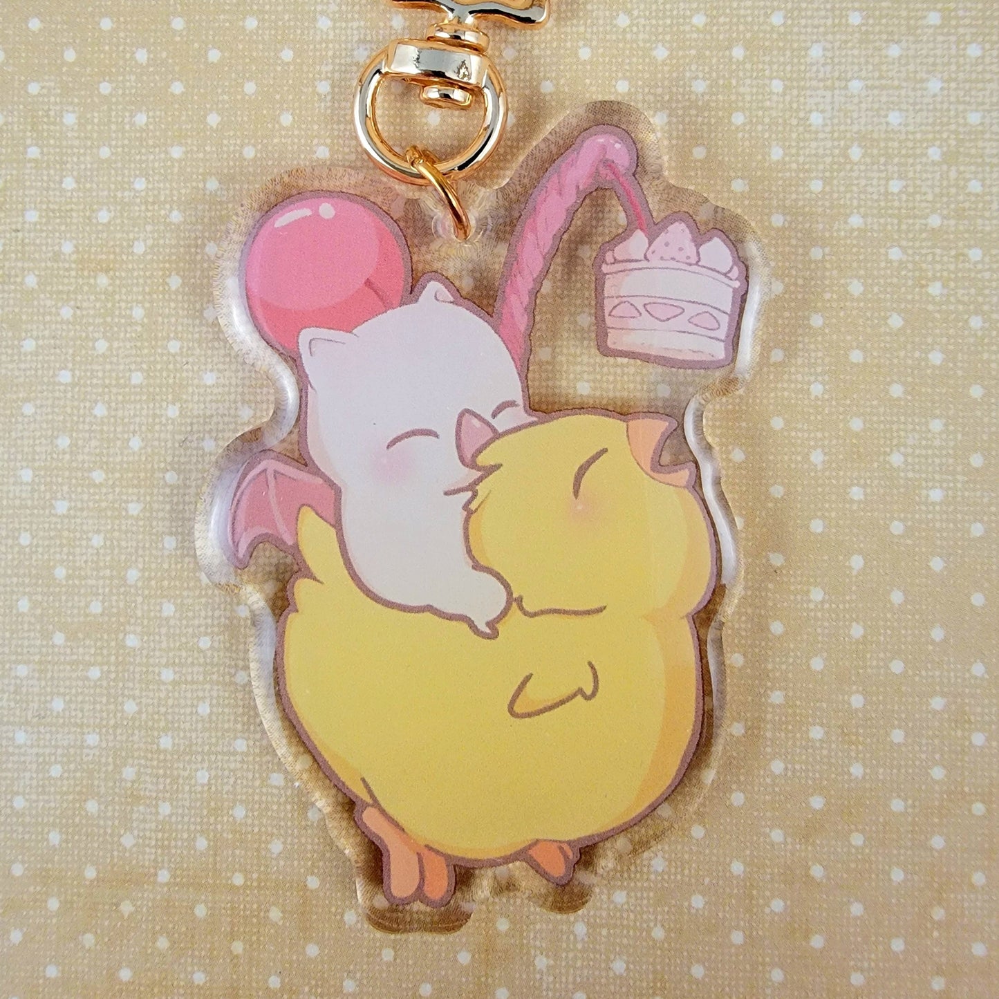 Cake Chocobo Keychain