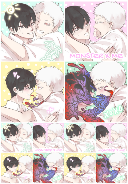 Photo Booth-Style YoshiKaru Sticker Sheet