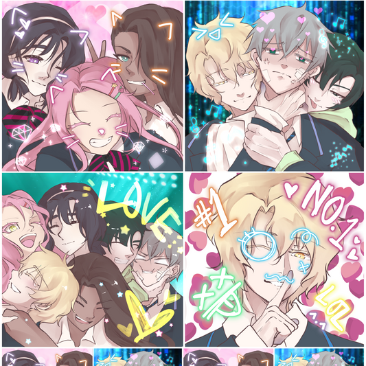 Photo Booth-Style Alien Stage Sticker Sheet